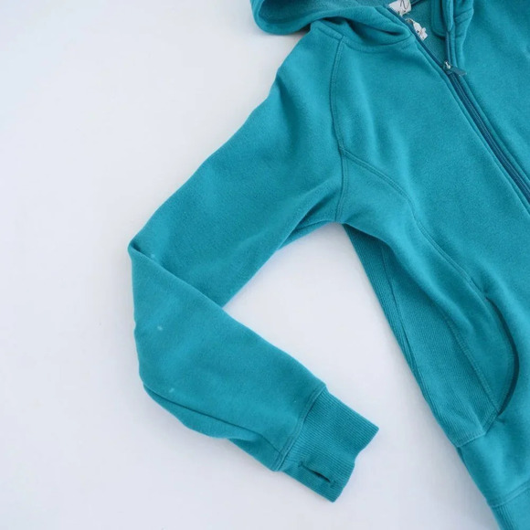 Diadora Teal Zip Up Hoodie Sweater Size Large - Picture 8 of 15